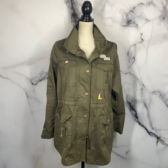 Coats | Joie Green Military Oversized 